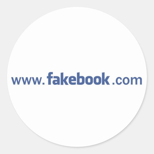 autocollant de site fakebook (Devant)