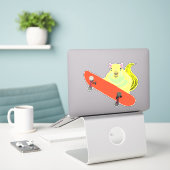 Autocollant de skateboard écureuil (Ordinateur portable sur le bureau)