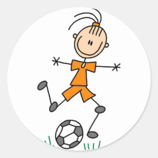 Autocollant de soccer Orange Girls
