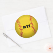 Autocollant de softball (Enveloppe)