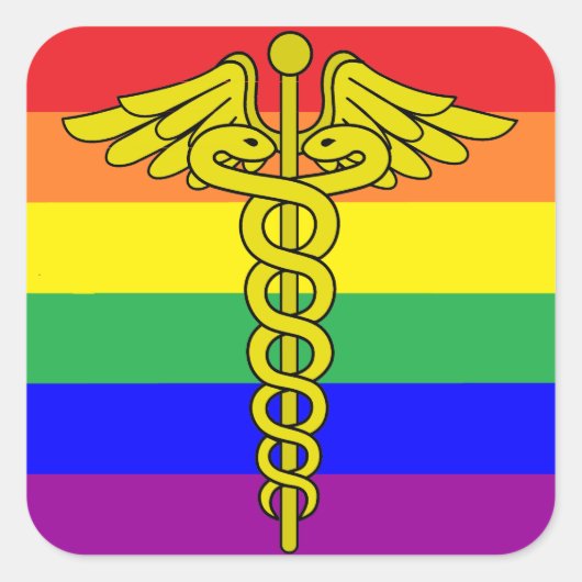 Autocollant de soins de santé LGBTQ (Devant)