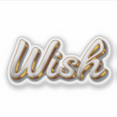 autocollant de souhait 3d (Devant)