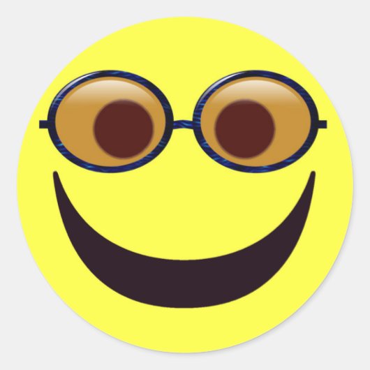 Autocollant de sourire d'été (Devant)