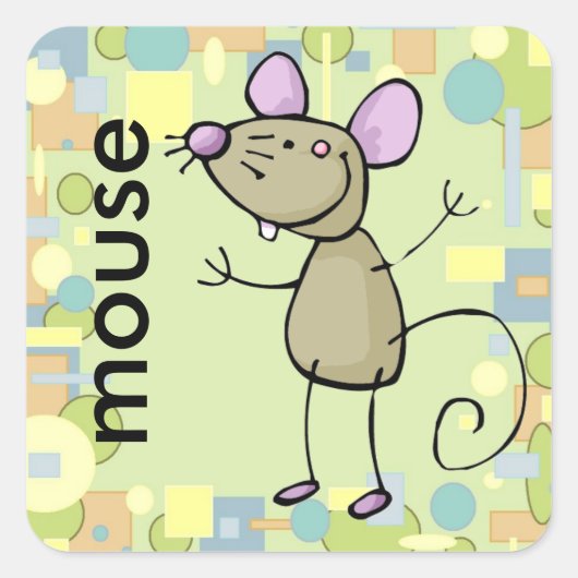 autocollant de souris (Devant)
