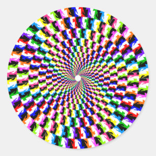 Autocollant de spirale de l'arc-en-ciel KC-135