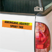AUTOCOLLANT DE SPRAY TAN BUMPER AMERICAN AGAINST (Sur camion)