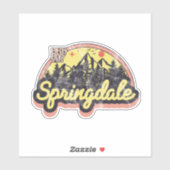 Autocollant de Springdale, Arkansas (Feuille)