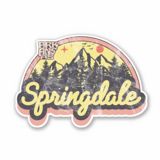 Autocollant de Springdale, Arkansas (Devant)