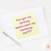 autocollant de stationnement (Enveloppe)