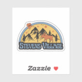 Autocollant de Stevens Village, Alaska (Feuille)