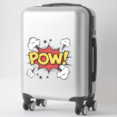 autocollant de style de bande dessinée POW! (Sur valise)