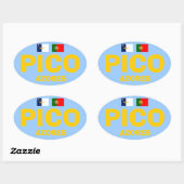 Autocollant de style européen Pico* Açores (Feuille)
