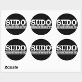 autocollant de sudo H4cked (Feuille)