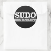 autocollant de sudo H4cked (Sac)