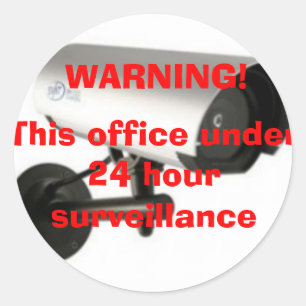 autocollant de surveillance vidéo