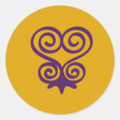 Autocollant de symbole Adinkra (Sankofa) (Devant)