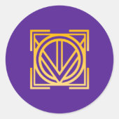 Autocollant de symbole Adinkra (service) (Devant)