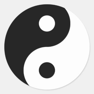 Autocollant de symbole de Yin Yang