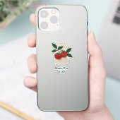 Autocollant de tablier tomate — Fait pour vous (Téléphone)