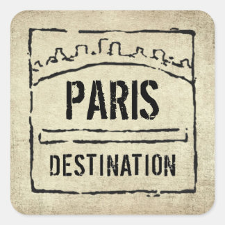 Autocollant de tampon de passeport de destination