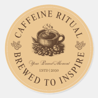 Autocollant de tasse à café Rituel de caféine Infu