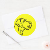 Autocollant de tête de Doggen (Enveloppe)
