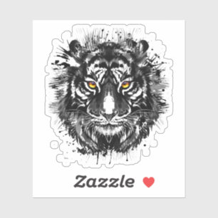 Autocollant de tête de tigre - Sticker de tigre no
