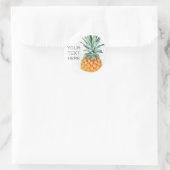 Autocollant de texte Ananas Jaune Vert Clair (Sac)