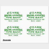Autocollant de texte Highlander. (Feuille)