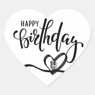 Autocollant de texte Joyeux Anniversaire