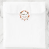 Autocollant de texte personnalisable Boho Watercol (Sac)