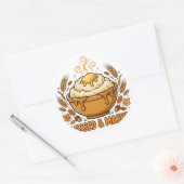 Autocollant de Thanksgiving Blessed et Mashed (Enveloppe)