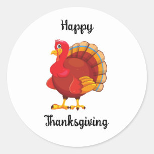 Autocollant de Thanksgiving pour la dinde