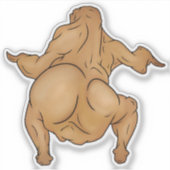 Autocollant de Thanksgiving Twerkey (Devant)