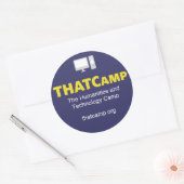 Autocollant de THATCamp avec le graphique (Enveloppe)