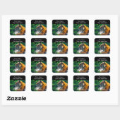 Autocollant de tigre de l'Amour (Feuille)