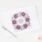 Autocollant de timbre-poste de salutations de cour (Enveloppe)