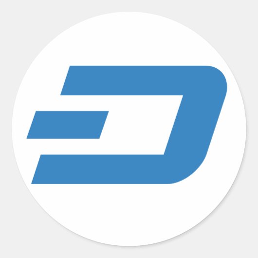 Autocollant de tiret, arrière - plan blanc (Devant)