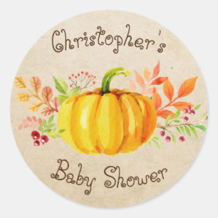 Autocollant de toile de jute pour Baby Shower Litt
