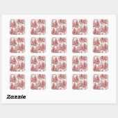 autocollant de toile de Noël (Feuille)