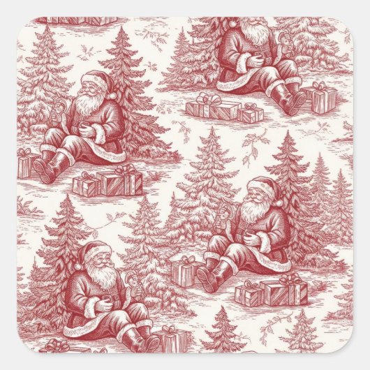 autocollant de toile de Noël (Devant)