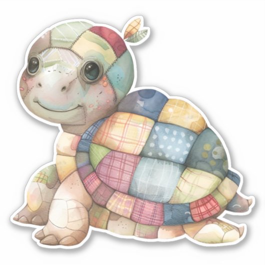 Autocollant de tortue à cliquet (Devant)