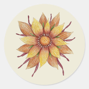 Autocollant de tournesol (feuille de 20)