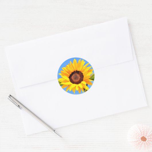 Autocollant de tournesol jaune (Enveloppe)