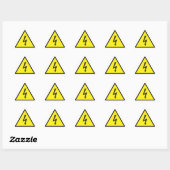Autocollant de triangle de symbole d'avertissement (Feuille)