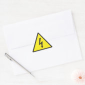 Autocollant de triangle de symbole d'avertissement (Enveloppe)