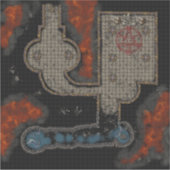 Autocollant de tuile de donjon : Souterrain occult (Devant)
