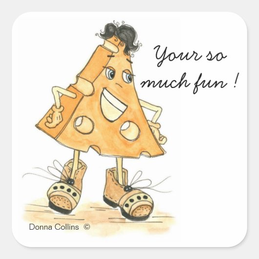 Autocollant de type fromage (Devant)