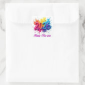 Autocollant de typographie moderne Bonne Année (Sac)