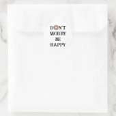 Autocollant de typographie Ne vous inquiétez pas, (Sac)